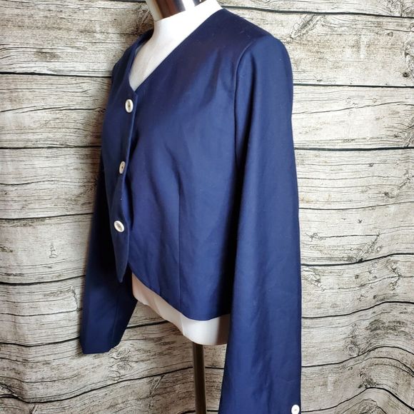 Dowara Comfortable Navy Blazer Size Large NWT - Picture 3 of 11